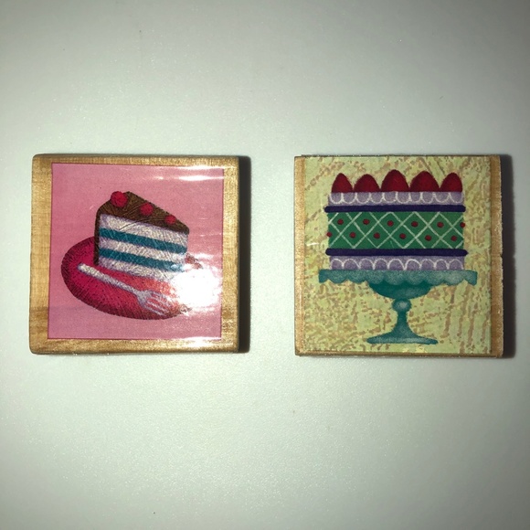 STUDIO 18 Birthday Cake Rubber Stamp Set of 2 RARE, NEW! - Picture 2 of 16